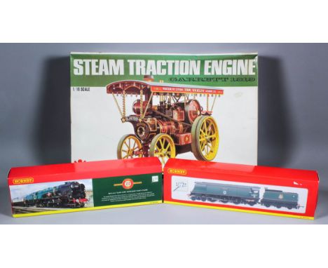 Two Hornby "00" gauge locomotives - Battle of Britain Class "Tangmere" No.34067 Model R2221 and "Clanline" Merchant Navy Clas