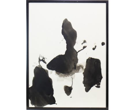 * WILLIAM JOHNSTONE OBE (SCOTTISH 1897 - 1981), ABSTRACT I ink on paper, signed 77cm x 56cm Framed and under glass. Note: Wil