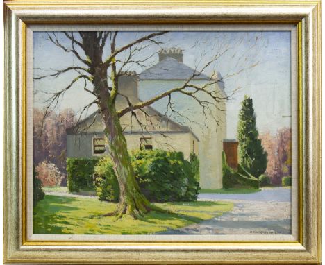 * HUGH CAMERON WILSON (SCOTTISH 1885 - 1952), EVENING LIGHT oil on board, signed 40cm x 50cm Framed and under glass