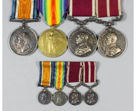 A group of four George V First World War Medals, 16972 T.W.O (Class 2) F.A Christian, Royal Engineers, and later 1852160 Sgt.