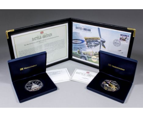 Westminster Mint - 70th Anniversary of the Battle of Britain - Gold Two Pound presentation cover dated 20th April 2010 and in