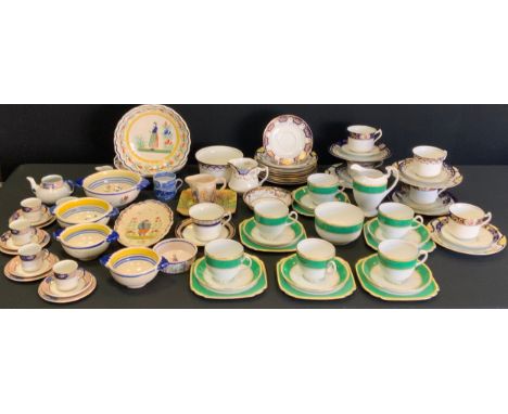 Teaware - Diamond China tea ware;  Ye Old England teaware;  doll's teaware;  Quimper;  etc 