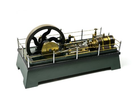 Hilda steam machine, 1906 EARLY 20TH CENTURY ENGLISH WORK Cast iron, bronze, copper, brass and wood. Marked 'Hilda 1906'. H :