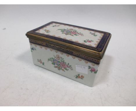 A Spode porcelain table box  