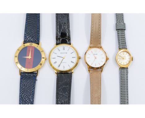 A collection of ladies dress watches inclining Gucci, Montine, Timex and Cluse, most  quartz movements (1 bag)   General cond