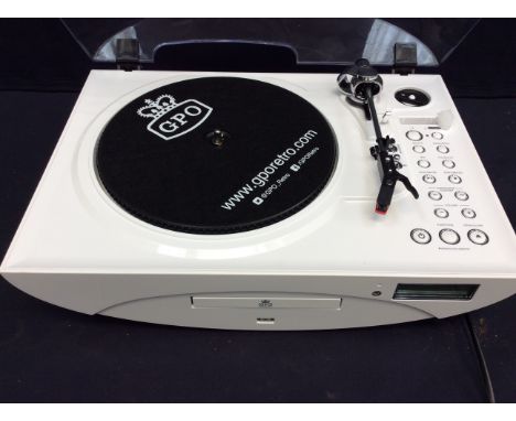 G.P.O vinyl and CD retro record player.