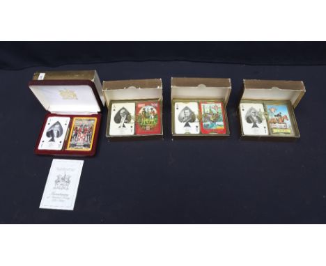 Playing Cards: a mixed collection of 1960s to 1990s commemorative and novelty playing cards in original boxes to include; The