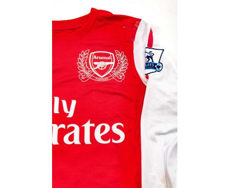 MATCH WORN 2011-12 SEASON FA CUP 3rd ROUND RED ARSENAL FC SHIRT, by Nike, size medium, worn by Aaron Ramsey 9th January 2012 