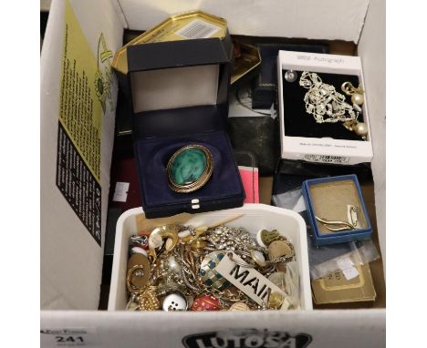 Box of assorted costume jewellery, various.(B.P. 24% incl. VAT) 