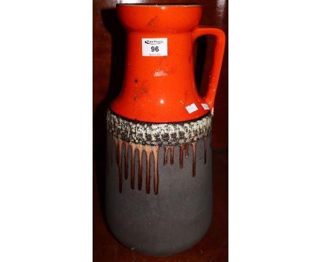 1970's West German single handled ceramic lava jug. (B.P. 24% incl. VAT) 