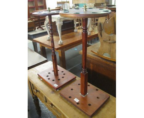 Two similar modern stained stick or snooker cue stands. (2) (B.P. 24% incl. VAT) 
