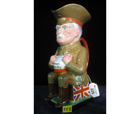 Rare World War One Royal Pottery Staffordshire Wilkinson Ltd England toby jug designed by Sir Francis Carruthers Gould, 'Lord