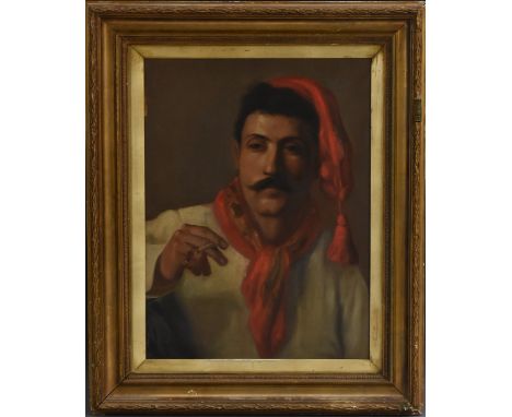 Italian School (early 20th century)Portrait of a Gentlemanoil on board, 49cm x 37cm