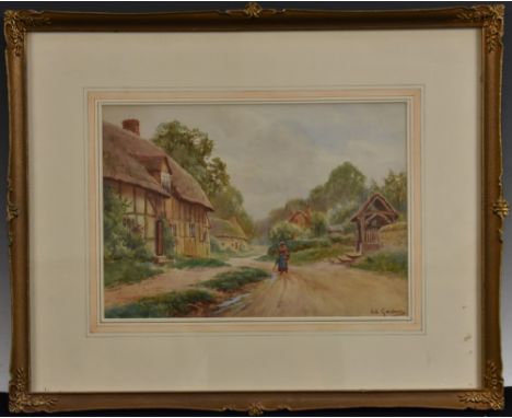 Sidney Valentine Gardner (1869 - 1957)The Lych Gate, Welford on Avonsigned, watercolour, 24cm x 33.5cm