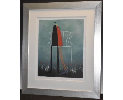 Mackenzie Thorpe, by and afterLovers In The Parklimited edition, 295/395, signed in pencil, Silkscreen Print, 63cm x 51cm, fr