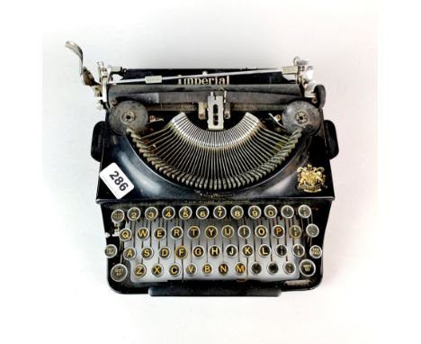 A small Imperial typewriter, W. 29cm.