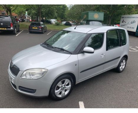 A Skoda Roomster 2 TDI 80 motorcar, registration AJ07 ZKF, first registered 17.5.2007, five door hatchback, 1422 CC diesel, c