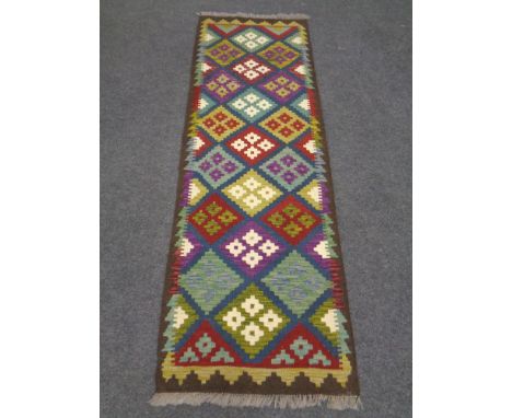 A Maimana Kilim runner 193 cm x 65 cm