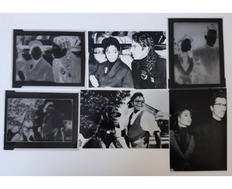Vintage negatives of Janet Jackson in 1986 on the release of her debut album 'Control' along with two 1990's Michael Jackson 