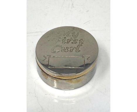 A child's first curl keepsake box 