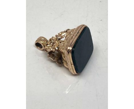 A vintage yellow gold fob