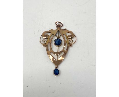 A 9ct gold vintage pendant 