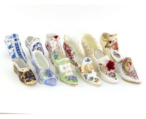 "The Historic Miniature Shoes Collection", a collection of twelve ceramic miniature shoes individually produced by the famous