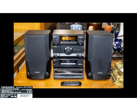 Technics - Superb Hi-Fi Audio System. Comprises 1/ Tuner / Sound Processor, ST-CH540. 2/ Stereo Amplifier, SE-CH540. 3/ Compa