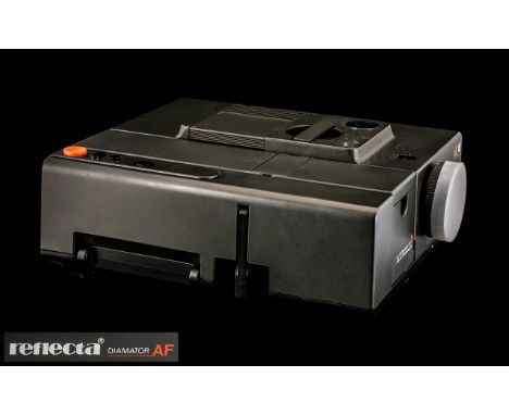 ACFA - Black Matt Reflecta Diamator 1002 35mm Slide Projector for System and Lens. In As New Condition. 