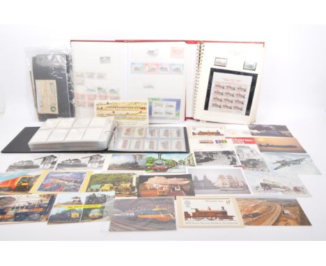 A collection of mid 20th century to late 20th century mint and used railway / railwayana stamps. To include a large Lighthous
