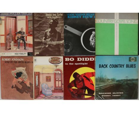 BLUES/R&B LPs. You'll be diggin' these potatoes(!), an exceptional collection of 67 x LPs here. Artists/titles include Eddie 