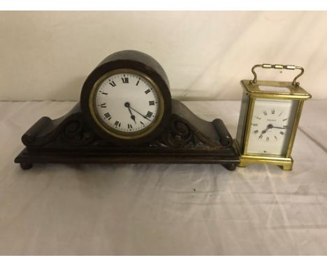 A Bayard carriage clock; together with one other