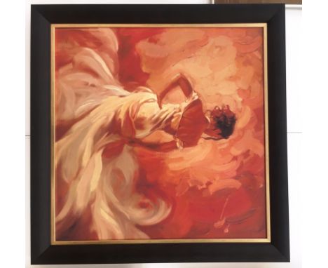 Mark Spain (b. 1962): A Limited Edition colour giclee print depicting a portrait study of a lady, hand signed & numbered /150