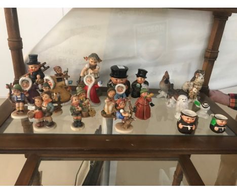 A quantity of Goebel figures to inc children, birds etc