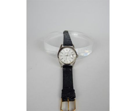 A gentleman's stainless steel wristwatch, the dial marked 'Rolex Oyster Perpetual Datejust Superlative Chronometer, Officiall