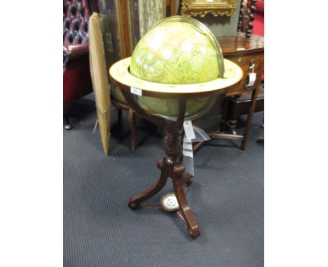 A 12 inch terrestial globe by Bartin  