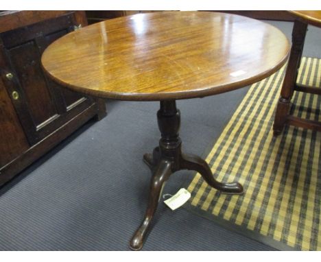 A 19th century mahogany tripod table, 73cm diameter  