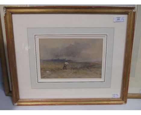 Robert Thorne Waite RWS (British, 1842-1935) - View near Cheltenham, signed lower left "R Thorne Waite", 24 x 34 cm; and A fa