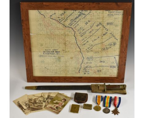 Medals and Militaria, WW1, Royal Warwickshire, Too Young/Assumed Identity, Gas Warfare Instructor in Washington, group of thr