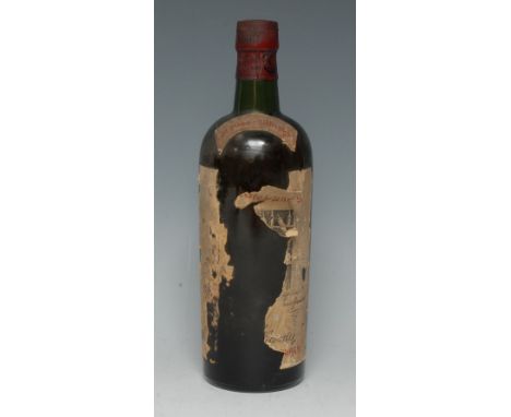 Antiquary Scotch Whisky, by J. &amp; W. Hardie of Edinburgh, pre-1950 vintage, poor and scuffed label, level at shoulder, sea