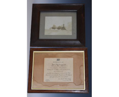 World War One - MiD certificate, The War of 1914 - 1918, Royal Army Service Corps, MJ131615 Pte. J. Robinson was mentioned in
