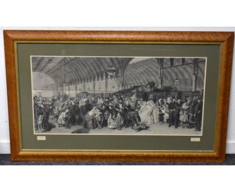Francis Holl (1815 - 1884), after William Powell Frith RA (1819 - 1909), The Railway Station, Published by Henry Graves and C