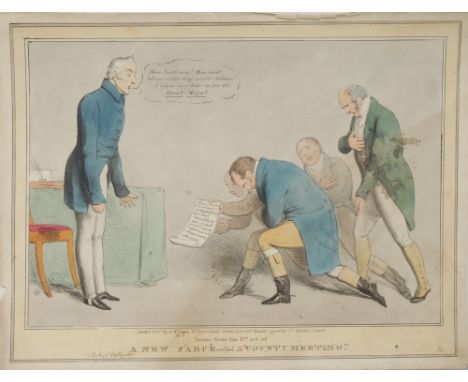 Local Interest, Politics - [John Doyle (Irish Caricaturist, 1797 - 1868)], by, Scene from the II:nd (sic) act of A New Farce 