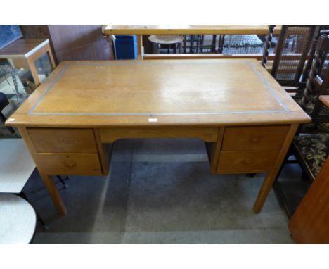 A light oak desk