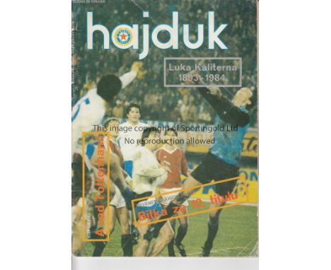 TOTTENHAM HOTSPUR     Away programme/ club magazine for the UEFA Cup Semi-Final in Yugoslavia 1983/4 season against Hajduk Sp