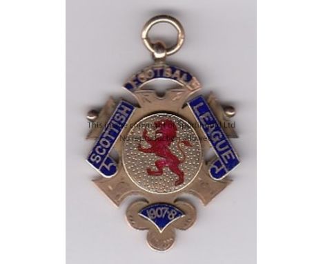 RAITH ROVERS MEDAL 1908     Scottish Second Division Champions Medal awarded to John Ness of Raith Rovers who won the title b