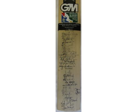 CRICKET - ANDREW HALL     Official South African Cricket Association Commemorative limited edition Gunn and Moore full size b