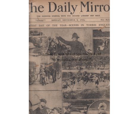 DAILY MIRROR 1906   Complete 16 page issue of the Daily Mirror dated Monday September 3rd 1906. Coverage of the first games o