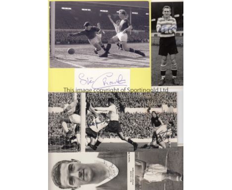 SIGNED POSTCARDS   A collection of 9 postcards to include Billy Wright (Wolverhampton Wanderers),Roy Bentley (Chelsea),Billy 