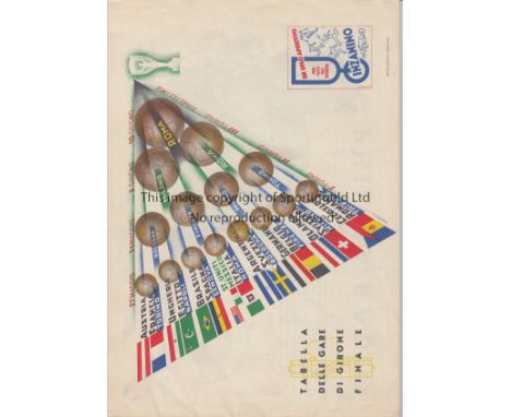 1934 WORLD CUP    Very good condition programme for the 1934 World Cup Tournament held in Italy and is the official programme